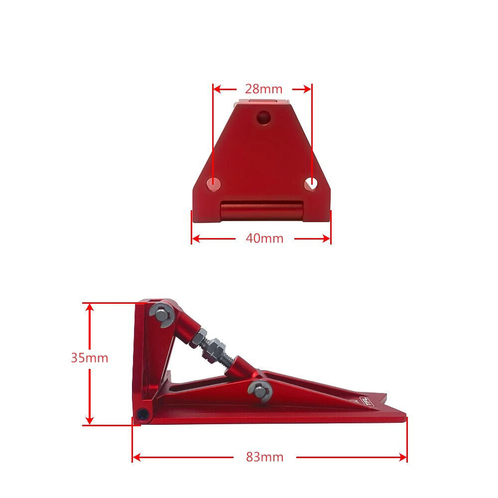 A pair of Realistic aluminum Adjustable angle Trim Tab parts for RC model boat