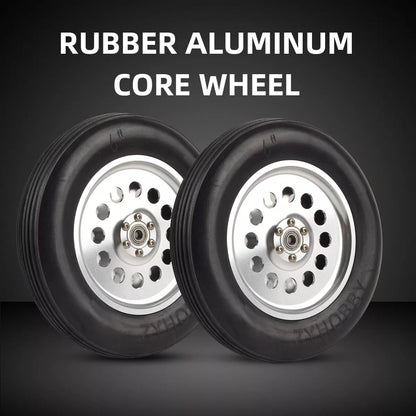 1PCS 5 inch 6inch Rubber Aluminum Wheel Hubs for RC Airplane Models