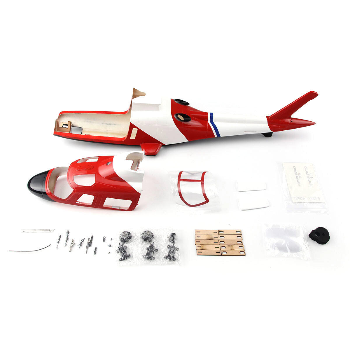 450 size pre-painted fuselage A109 325mm for rotor blade helicopter alignment