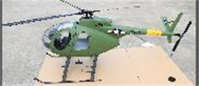 Cayouse 800 OH-6 ARF RC Helicopter Fuselage 800 Size Army Green Kit Version