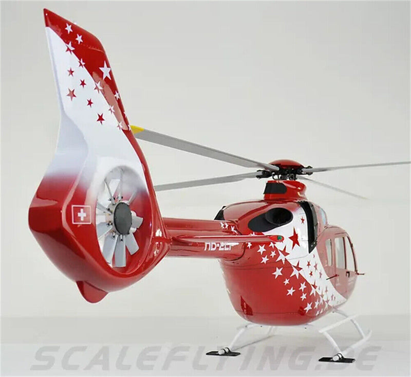 Air Zermatt 800 EC-135 T3 ARF RC Helicopter Fuselage Red Painting Kit Version