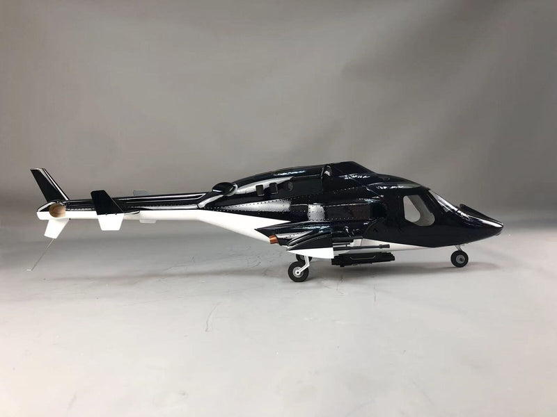 Airwolf 470 RC Helicopter Pre-Painted Fuselage 470 Size with Metal Landing Gear