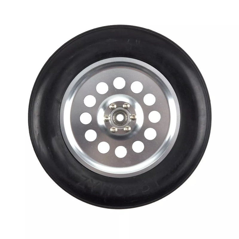 1PCS 5 inch 6inch Rubber Aluminum Wheel Hubs for RC Airplane Models