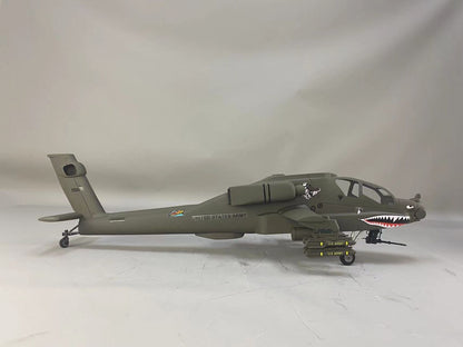 500 Military Drab AH-64 RC Helicopter Fuselage 500 Size Green Painting Apache