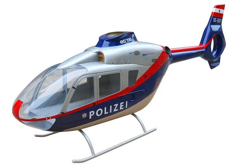 Police Austria 800 EC-135 ARF RC Helicopter Fuselage EC135 T2 Austria Kit