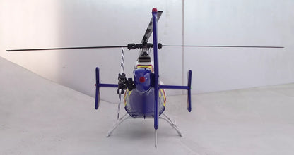Air Rescue 470 B 407 ARF RC Helicopter Pre-Painted Fuselage 470 Size Blue White KIT Version