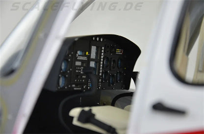 AS-350 600 ARF RC Helicopter Fuselage White Blue Silver Helicopter V2 Version