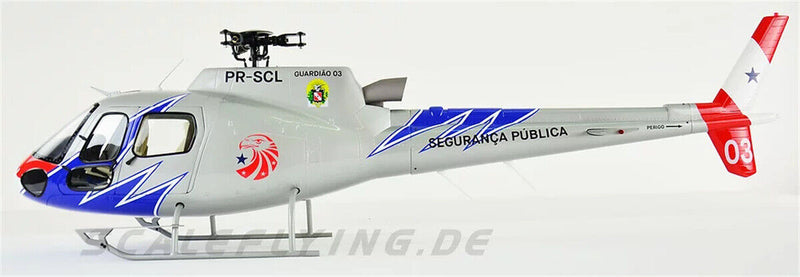 700 Yard AS350 RC Helicopter Fuselage 700 Brazil V2 Version with Mechanical Model