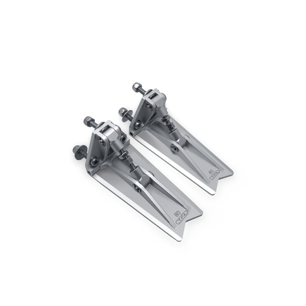 A pair of Realistic aluminum Adjustable angle Trim Tab parts for RC model boat