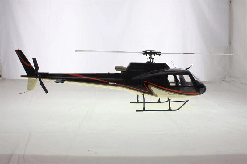 700 Black Orange AS-350 RC Helicopter Fuselage 700 Size V2 Version Christmas Gift