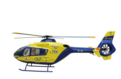 EC-135 800 ARF 800 Size ARF Lions Air RC Helicopter Fuselage Yellow Blue T2 KIT