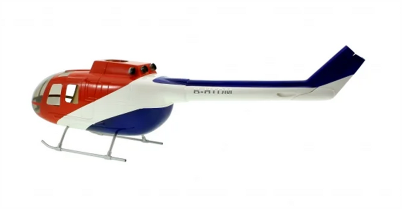 450 BO-105 Red Bull RC Body MBB BO-105 Painting to fit Thundertiger Titan E325