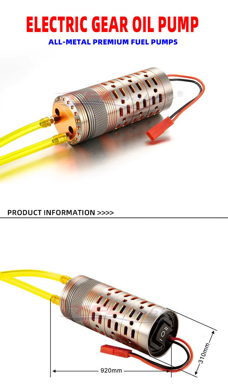Metal electric pump Φ32, L62 mm Specialized gasoline and luminous For RC boat models rc boat