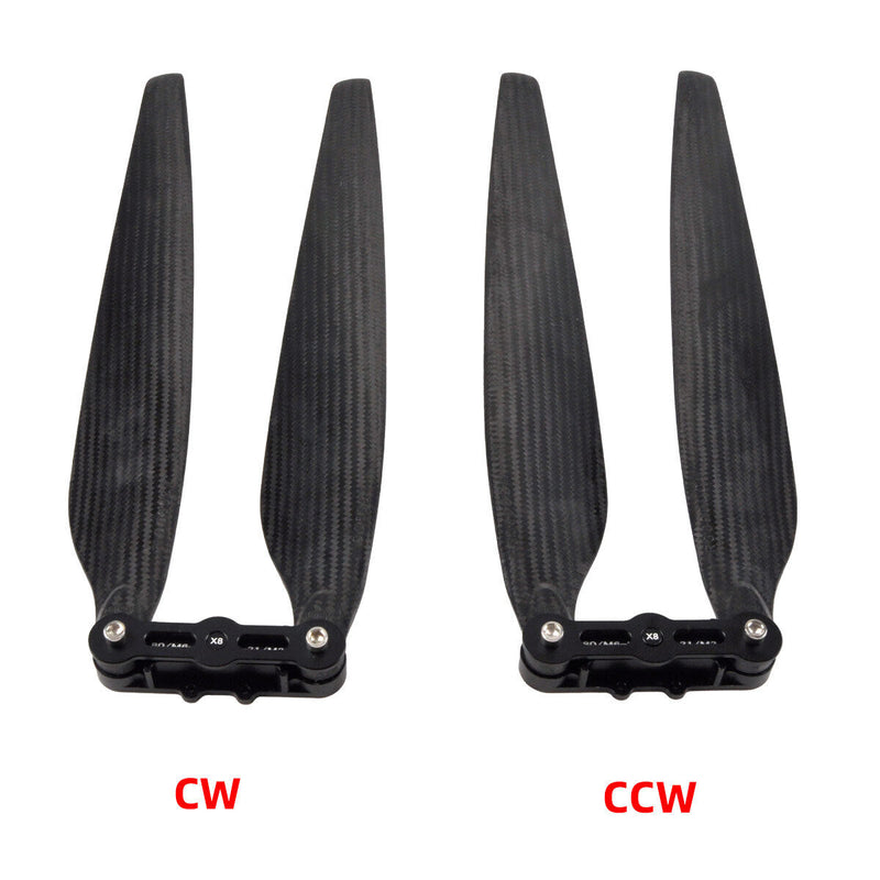 1 pair of carbon folding paddles fits Hobbywing X8/X8plus/X9/X9Max/X11 power systems