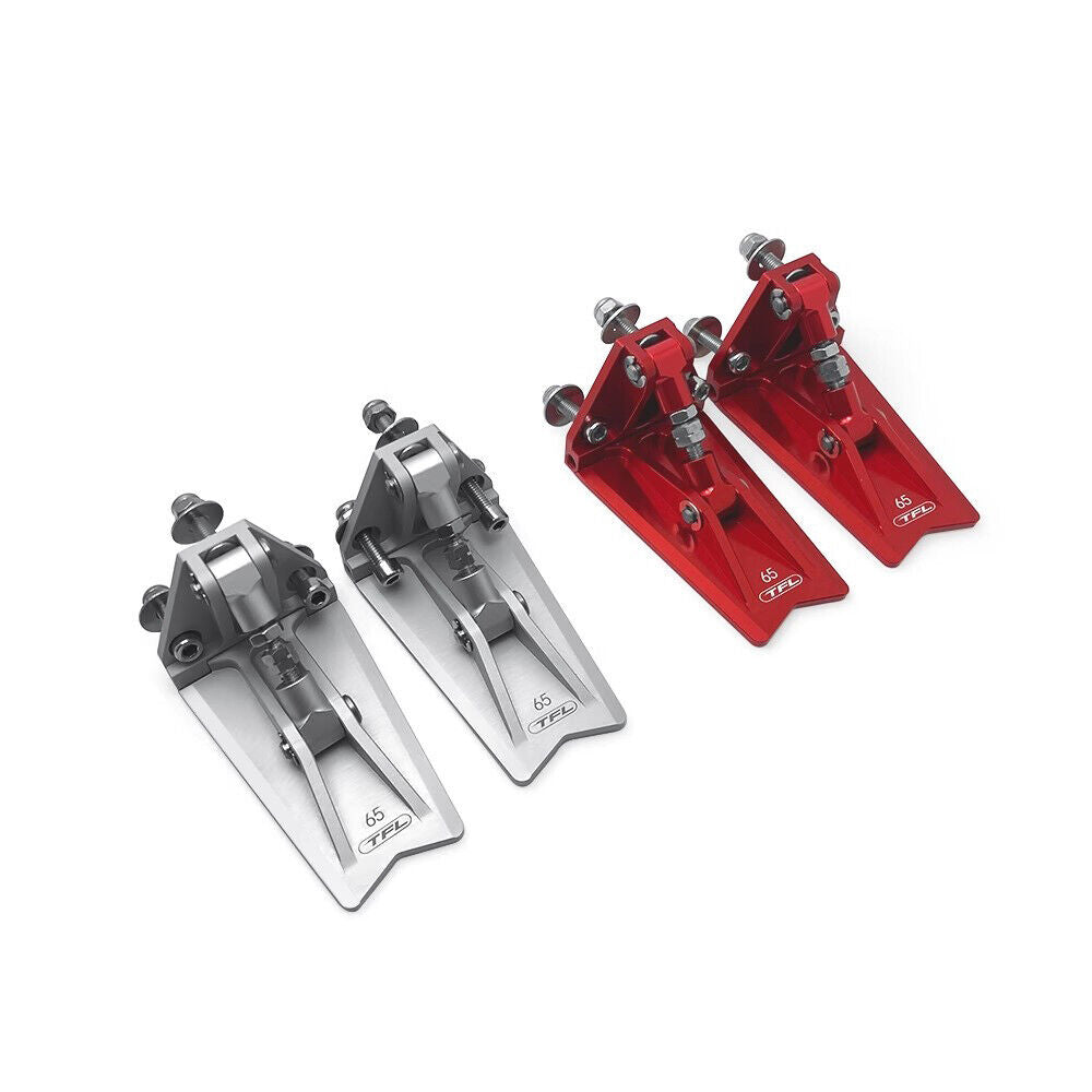 A pair of Realistic aluminum Adjustable angle Trim Tab parts for RC model boat