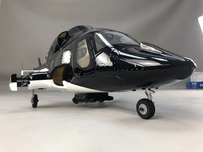 Airwolf 470 RC Helicopter Pre-Painted Fuselage 470 Size with Metal Landing Gear