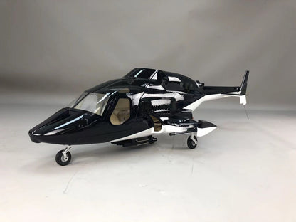 Airwolf 470 RC Helicopter Pre-Painted Fuselage 470 Size with Metal Landing Gear
