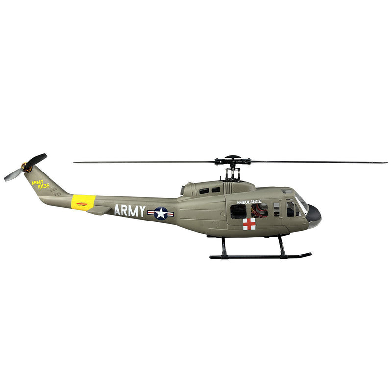 470 Size UH-1D Army RTF Remote Control Helicopter X1 Helicopter Intelligent Control System