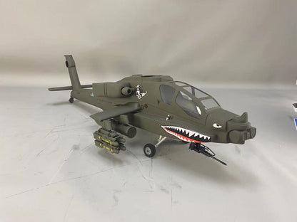 500 Military Drab AH-64 RC Helicopter Fuselage 500 Size Green Painting Apache