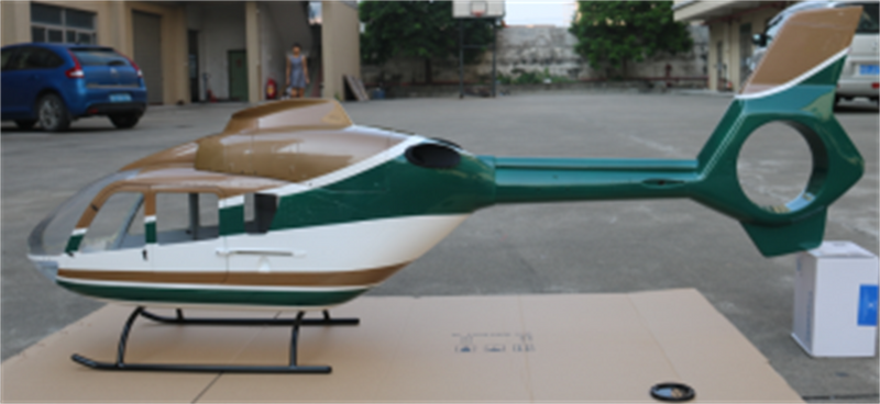 800 EC-135 ARF Green Platinum RC Helicopter Fuselage Broward Sheriff T2 Kit