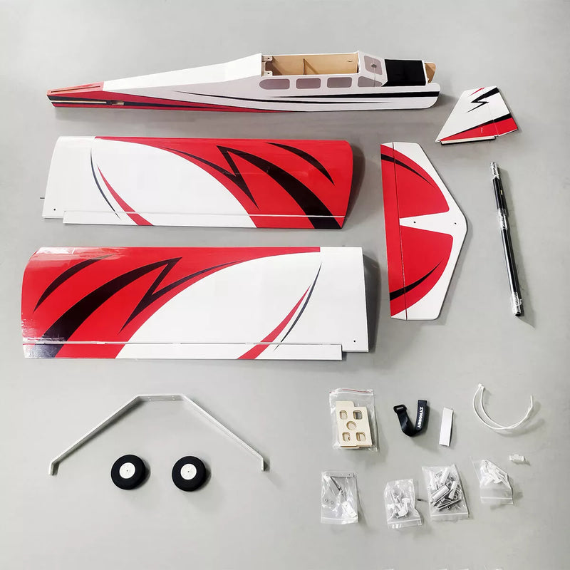 FALCON TRAINER F066 73.2in Fixed Wing White red RC Model Airplane-ARF version