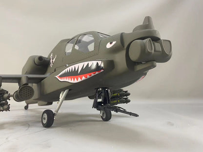 500 Military Drab AH-64 RC Helicopter Fuselage 500 Size Green Painting Apache