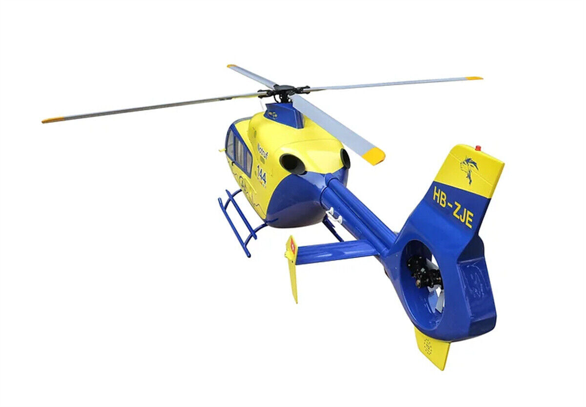 EC-135 800 ARF 800 Size ARF Lions Air RC Helicopter Fuselage Yellow Blue T2 KIT