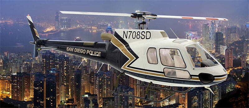 San Diego Police AS-350 470 ARF RC Helicopter 470 Size AS350 KIT Version RC Toy