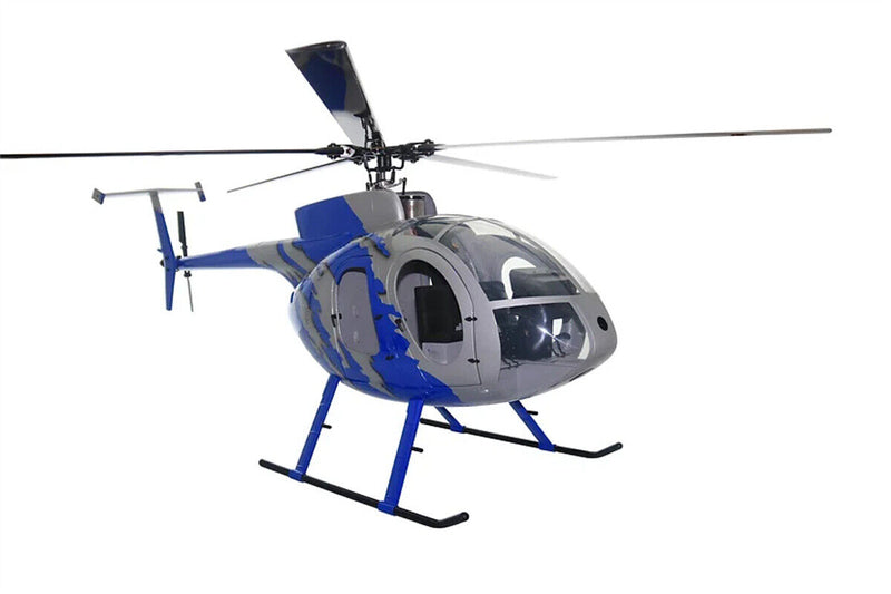 GJIVE Blue 600 MD500E ARF RC Helicopter Fuselage MD500E G-Jive Painting V2