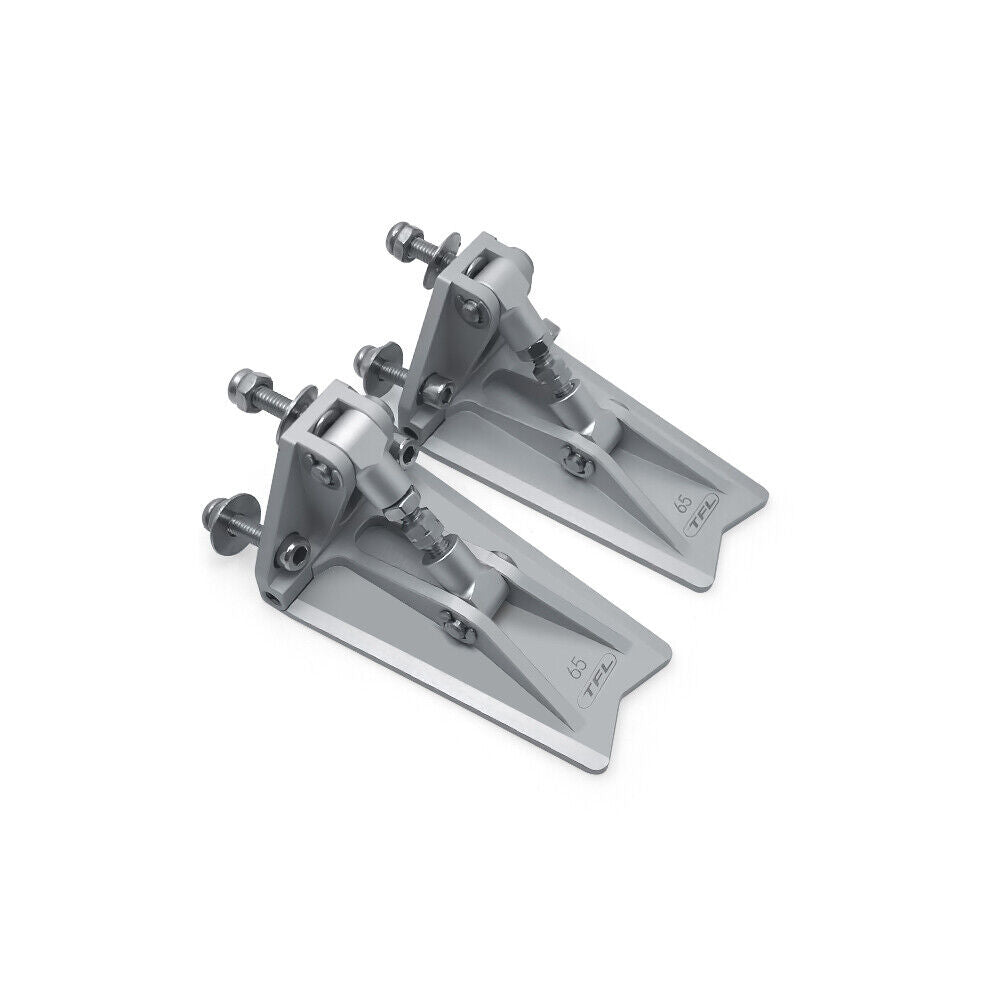A pair of Realistic aluminum Adjustable angle Trim Tab parts for RC model boat