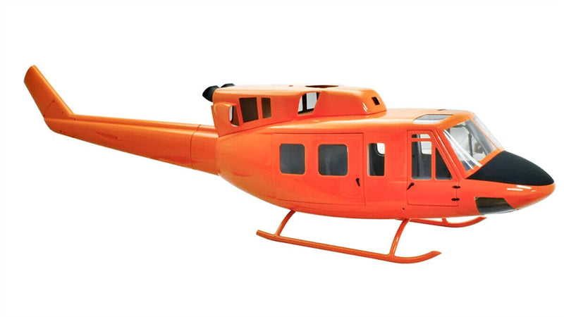 800 Luftrettung B 212 ARF RC Helicopter Fuselage 800 Bell212 Orange Red Kit