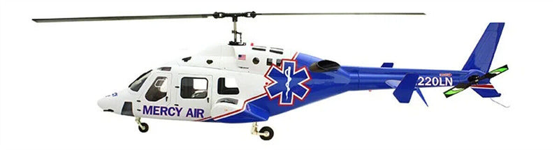 Mercy Flight 800 B 222 ARF RC Helicopter Fuselage Bell222 V2 Kit Version Blue
