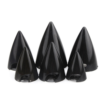 Sharp Cone Carbon Fiber Spinner W/ CNC Back Plate ( 3~6inch )