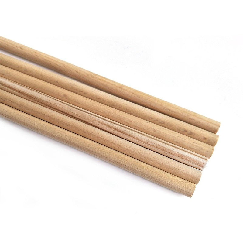 10pcs Beech Wood Sticks Diameter from 5mm to 35mm