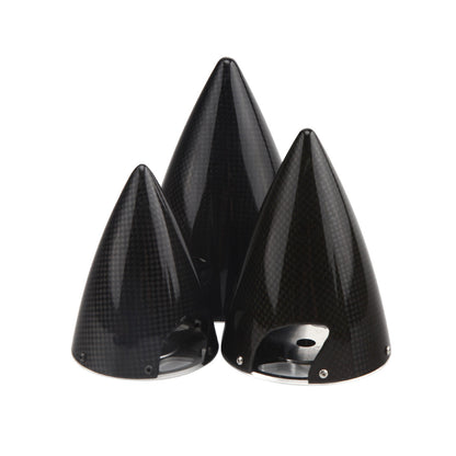 Sharp Cone Carbon Fiber Spinner W/ CNC Back Plate ( 3~6inch )