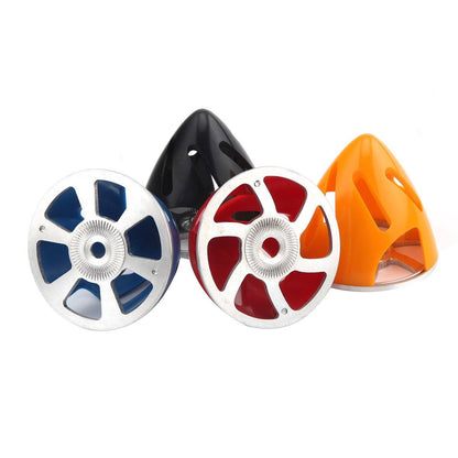 2 to 3.25 inch Engraved Plastic Propeller Spinner w/ Aluminum Back Plate