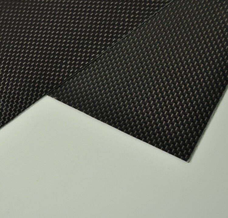200x250x1mm Carbon Fiber Plate Panel Sheet 3K Plain Weave High glossy surface