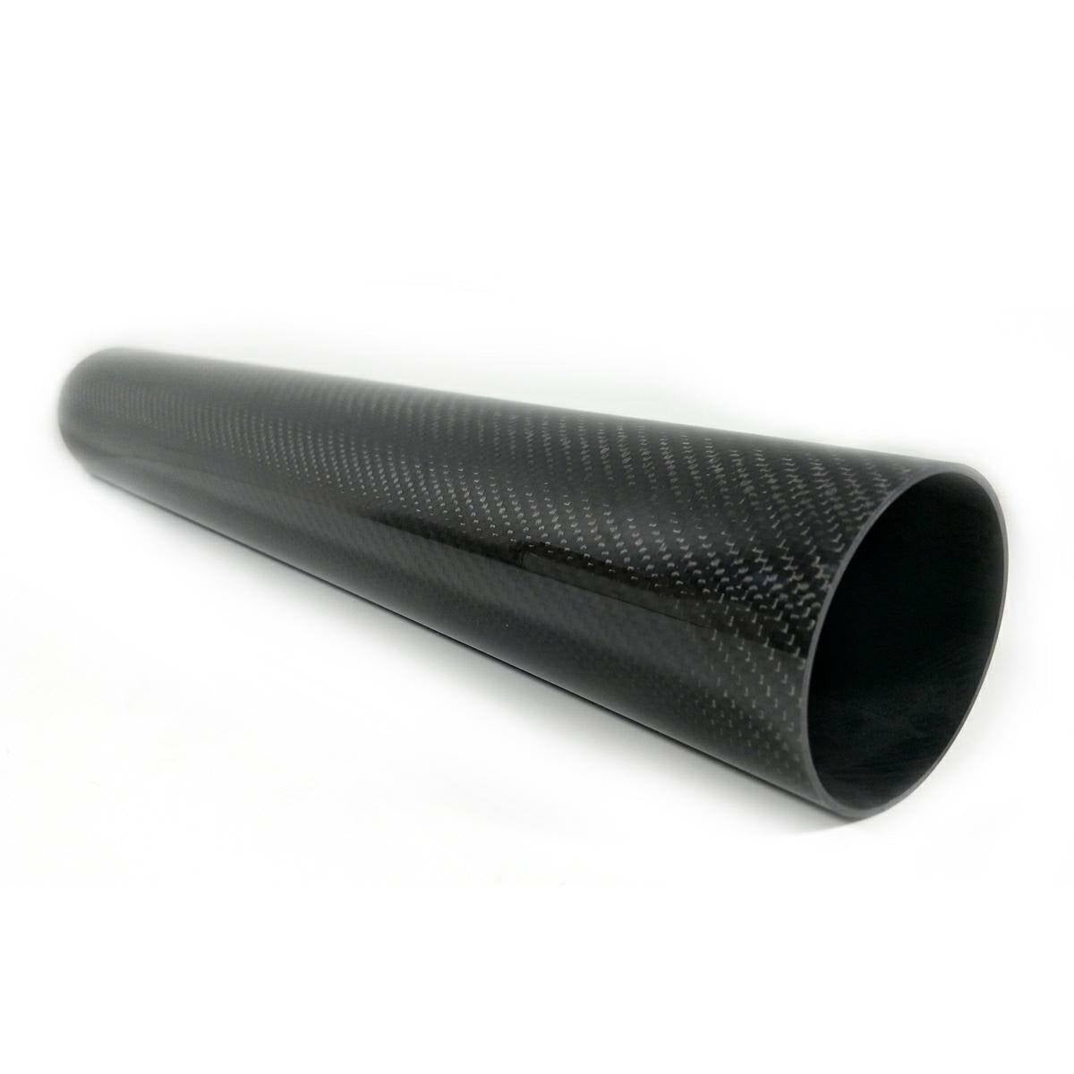 1pc 76mm*80mm*500mm Roll Wrapped Carbon Fiber Tube 3K Plain Weave Glossy Surface