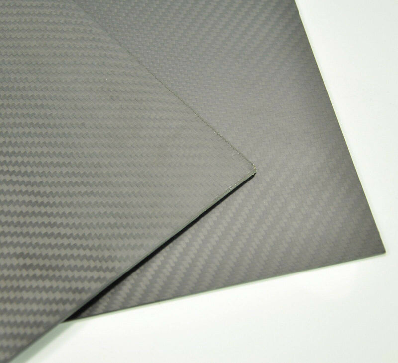 200mmx500mmx2mm  Carbon Fiber Plate/Panel/Sheet  Matte Surface 2mm Thickness