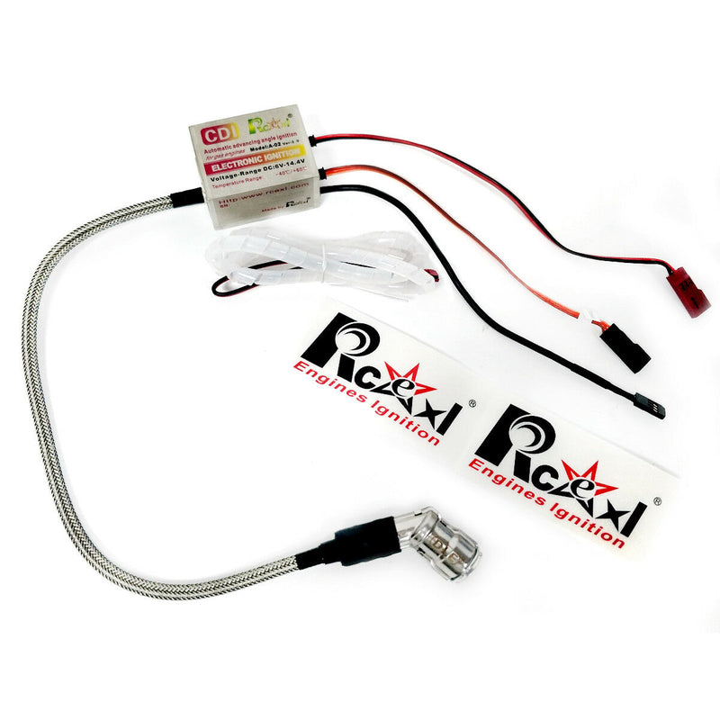 Rcexl Single Ignition CDI For NGK CM6-10MM 120 Degree DA Gas Engine RC Airplane