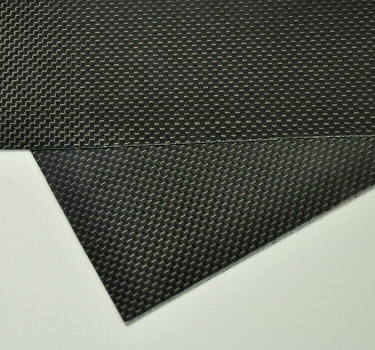 200x250x1mm Carbon Fiber Plate Panel Sheet 3K Plain Weave High glossy surface