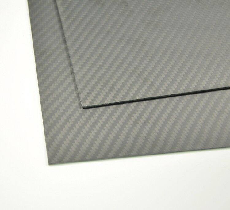 100mmx400mmx2mm Carbon Fiber Plate/Panel/Sheet Matte Surface 2mm Thickness