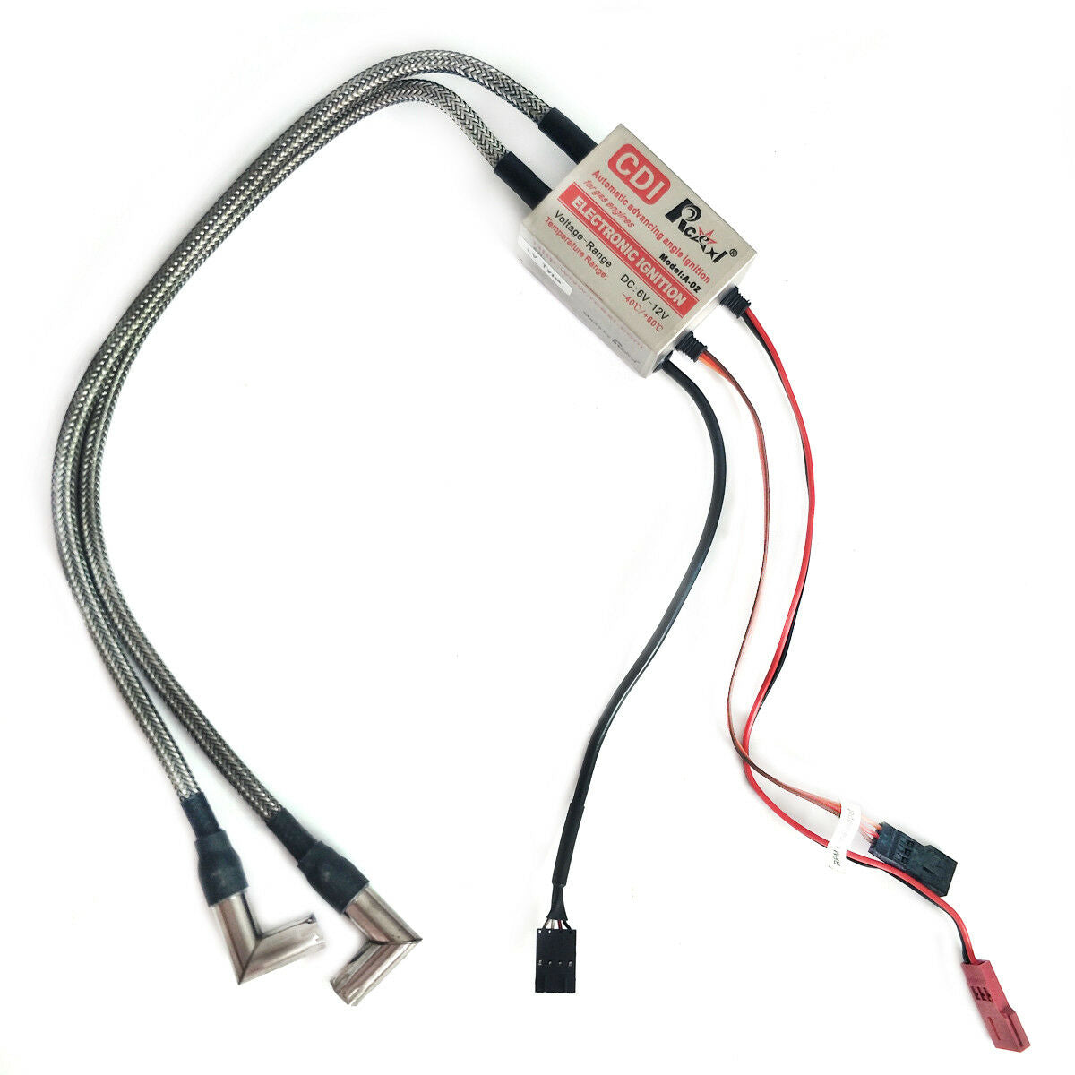 RCEXL LV Type Electric Twin Ignition CDI for ME8 1/4 -32 90Degree w/ Hall Sensor