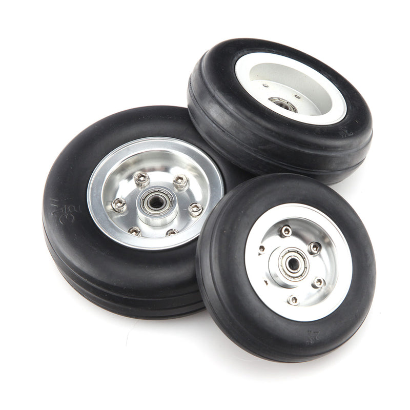 1 pair 1~5inchPU wheel with Dia-Casting Aluminum Hub