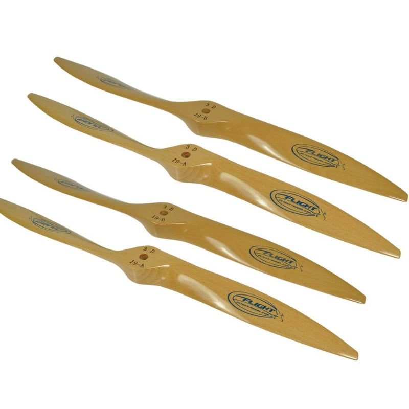 20x10 Wood Propeller 3D Prop Gas Wood Laminated CW Propeller for Model