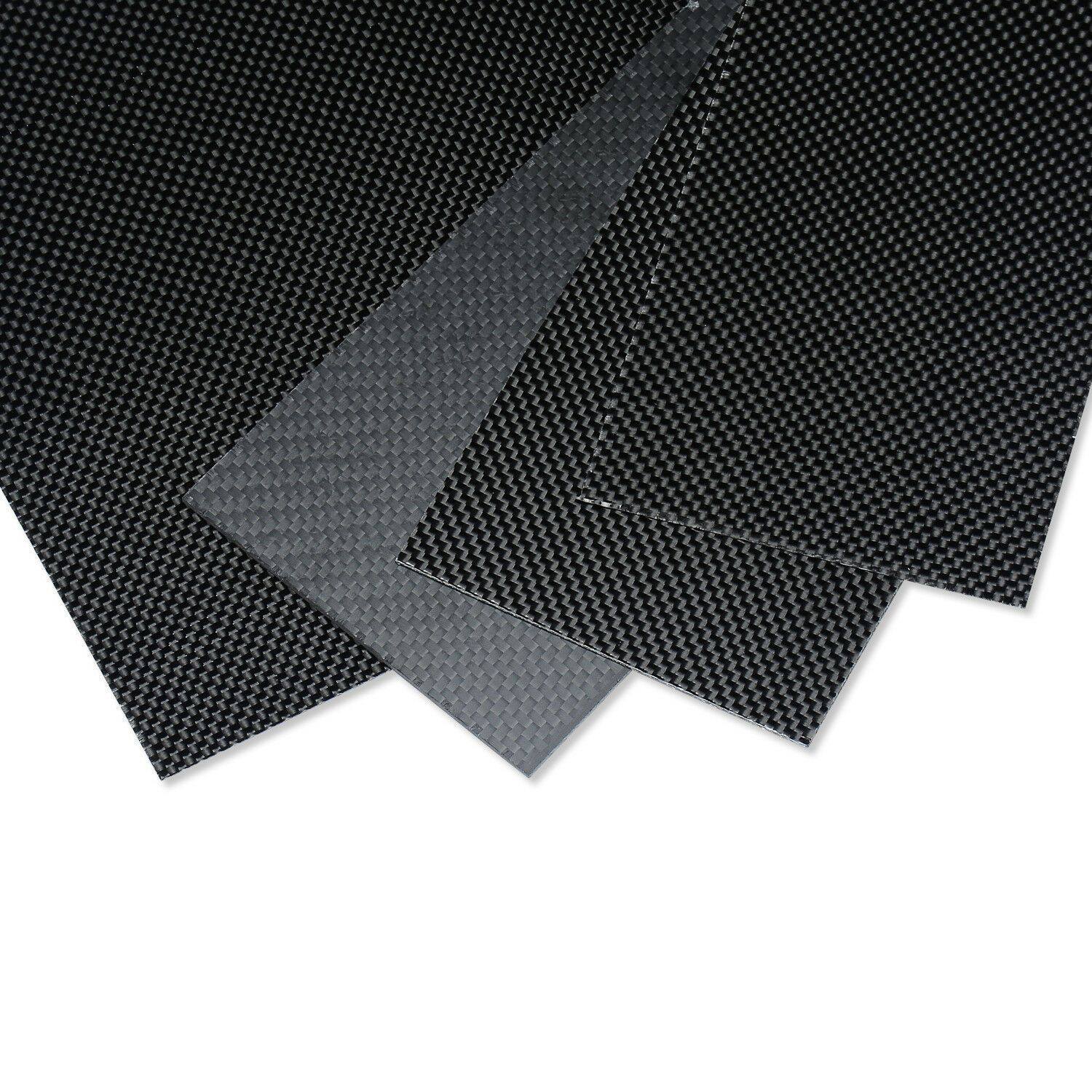200x250x1mm Carbon Fiber Plate Panel Sheet 3K Plain Weave High glossy surface