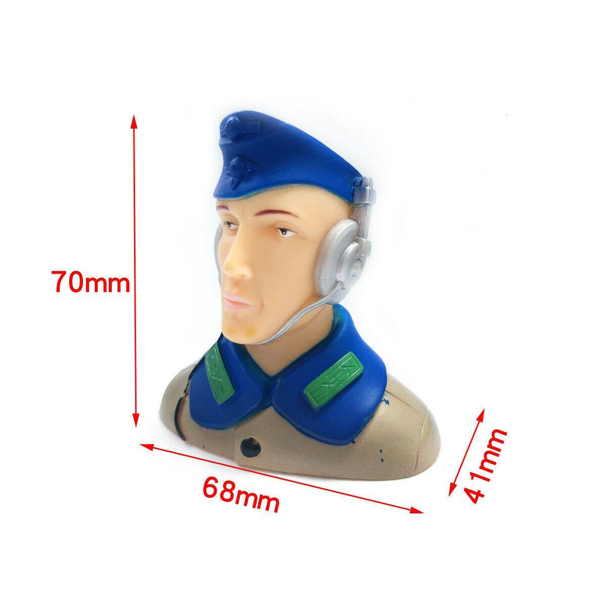 1/6 Scale Pilots Figures L68*W41*H70mm Brown /Army Green