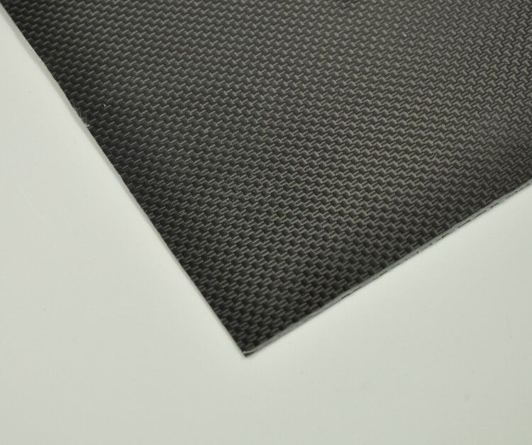 250mmx500mmx1mm Carbon Fiber Plate/Panel/Sheet 3K Plain Weave High Glossy 1mm TK
