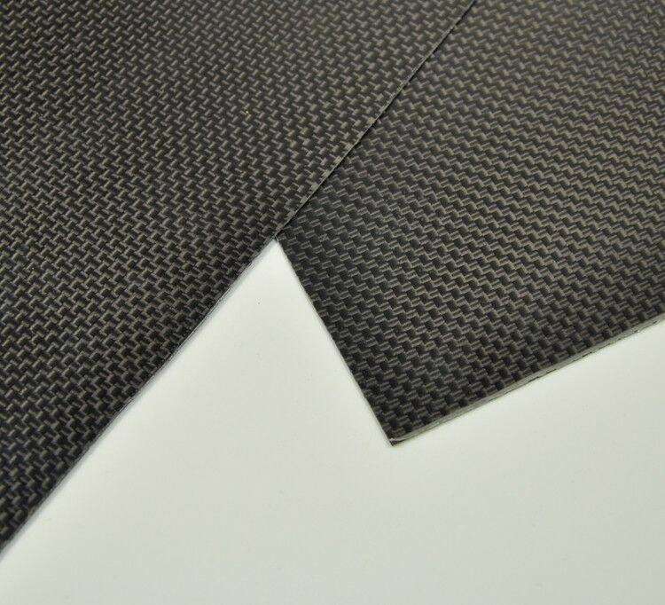 200x250x1mm Carbon Fiber Plate Panel Sheet 3K Plain Weave High glossy surface