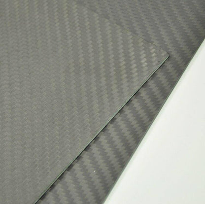 200mmx500mmx2mm  Carbon Fiber Plate/Panel/Sheet  Matte Surface 2mm Thickness